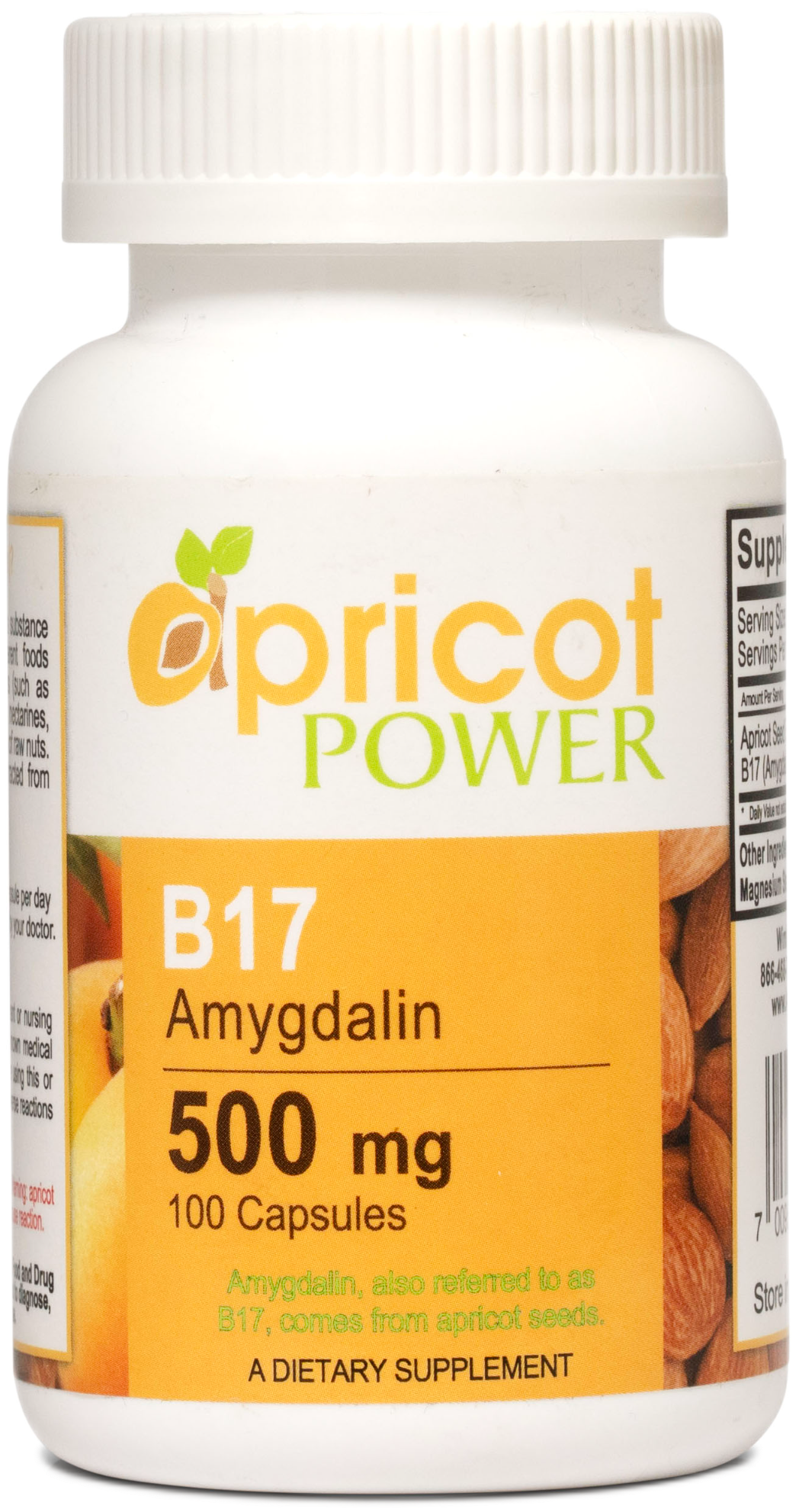 Apricot Power B17 Amygdalin 500mg capsules